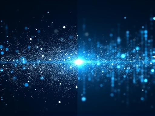 Abstract representation of neural networks organizing chaotic data points